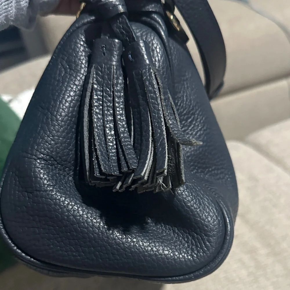 Dooney & Bourke Navy Leather Shoulder Bag
